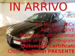 Alfa romeo giulietta 2.0jtd 170cv exclusive navi pelle km