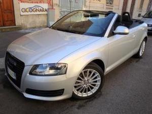 Audi a3 cabrio 2.0 tdi 140cv stronic ** solo  km **