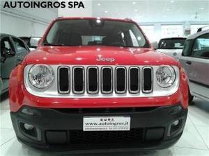 Jeep renegade 1.6 mjet 120cv limited km rosso function
