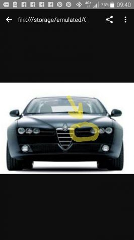baffo cromato dx alfa romeo 159