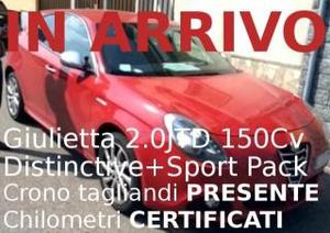 Alfa romeo giulietta 2.0jtd 150cv distinctive sport pack km