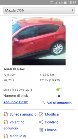 Mazda cx5 exceed 2.2 diesel trazione integrale