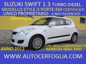 Suzuki swift 1.3 ddis 3 porte gl style-unico proprietario!