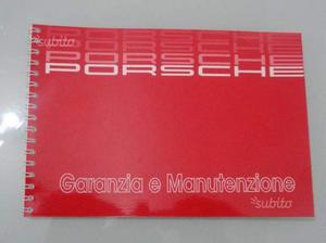 Libretto tagliandi porsche 911 ANNI 80