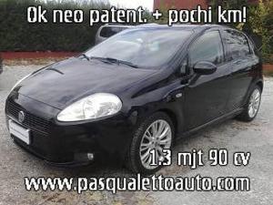 Fiat grande punto unico prop. ok neo pat.1.3 mjt 90 cv sport