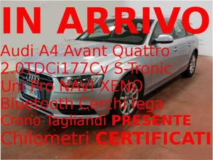 Audi A4 TDI 177Cv quattro S tronic NAVI XENO KM CERTI