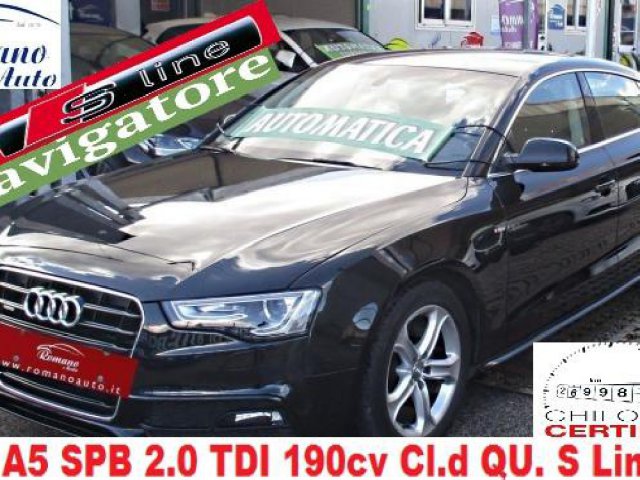 Audi A5 Sportback A5 SPB 2.0 TDI 190CV cl.d qu. S line ed.