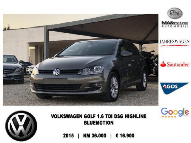 Volkswagen Golf 1.6 TDI 110 CV DSG 5p. Highline BlueMotion