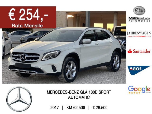 Mercedes-Benz Classe GLA GLA 180 d Automatic Sport